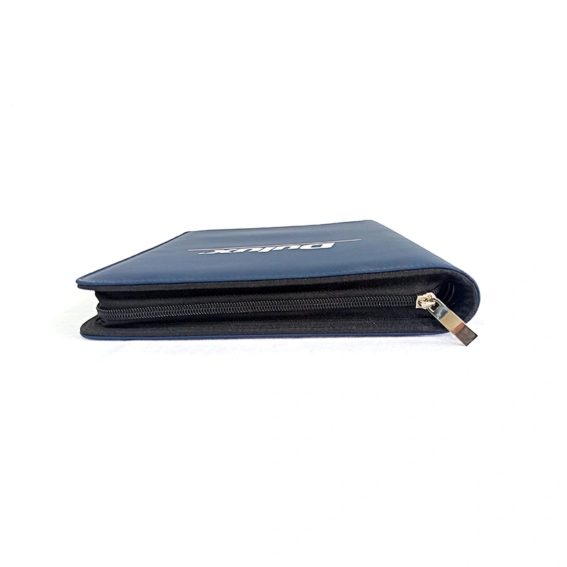 2020 new Custom logo Top Grade Office Use Meeting Corporate Diary PU Leather Agenda Zipper Notebook promotion gift notebook