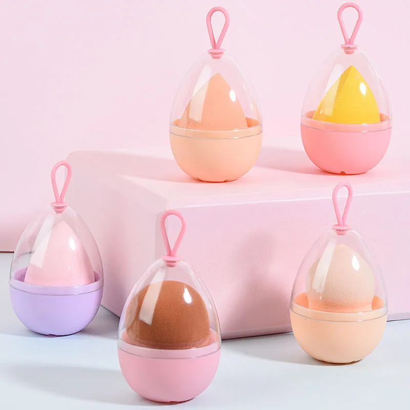 New Design Custom Promotional Gifts Cosmetic Puff Beauty Makeup Sponge Egg Storage Box