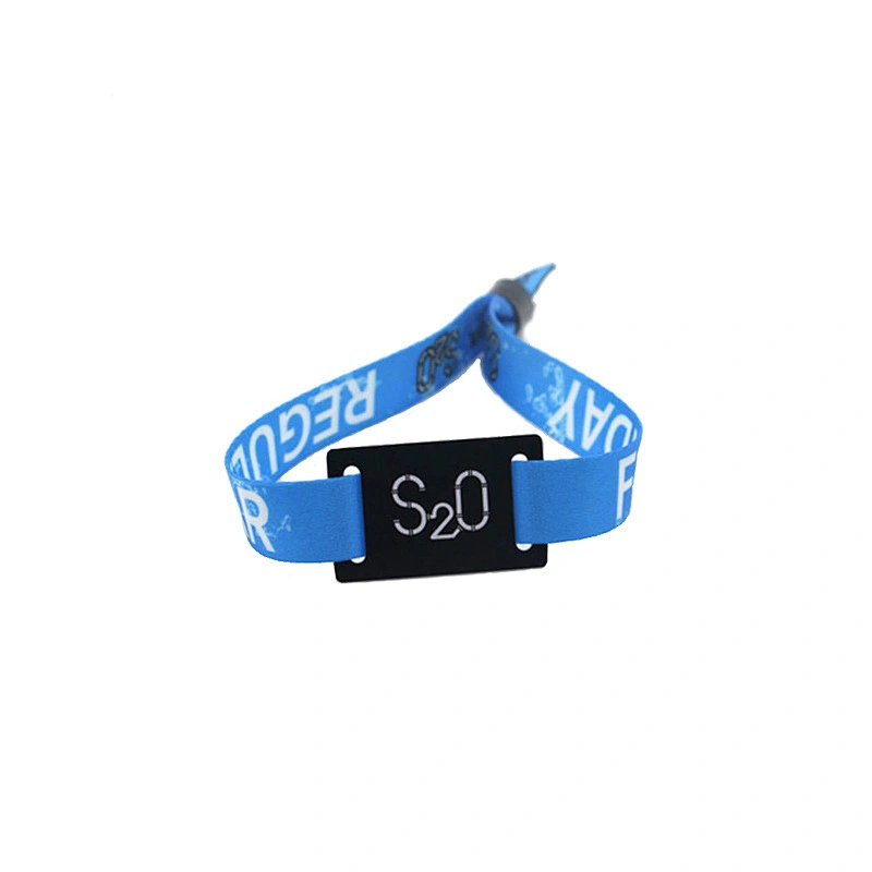 New style custom festival RFID woven wristband/Nfc Event Payment Wristbands