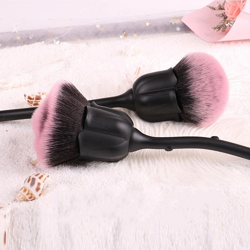 Fashion Design Unique Rose Flower Makeup Brushes Custom Logo Makeup Rose Flower Brushes supplier