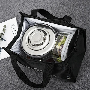 Non-woven picnic aluminum foil zipper insulation handbag food preservation takeout waterproof bag custom insulation bag