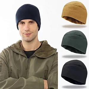 Promotional gift winter fleece hat outdoor climbing riding fleece hats windproof warm unisex head wear tactical beanie hat