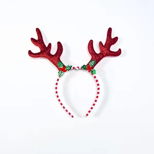 New design Christmas party decoration supplies cute antler Christmas headbands
