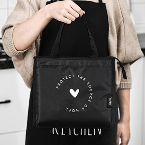 Hot sale custom polyester waterproof washable warmer cooler bag rice bags commute insulated lunch  bag