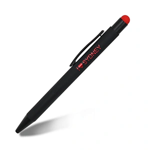 Creative metal capacitor advertising pen multi-function touch screen pen aluminum pole press ballpoint pen custom LOGO