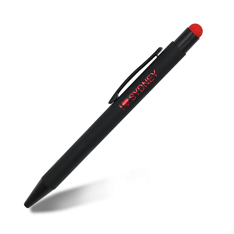 Creative metal capacitor advertising pen multi-function touch screen pen aluminum pole press ballpoint pen custom LOGO