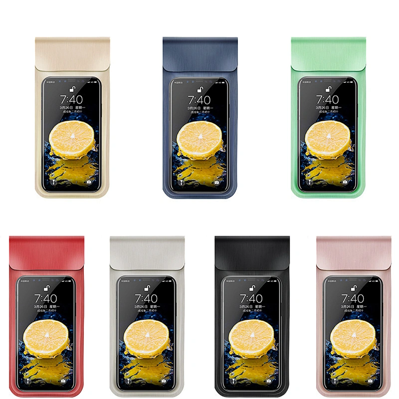 Hot sale custom waterproof sealed beach rafting snorkeling cover touch screen universal mobile phone cover pouch