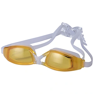 Custom factory wholesale new design fashionable waterproof swimming goggles adult wide-vision men women swim goggle