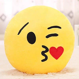 Yellow face cushion Plush Pillow Kawaii Soft Toys Smiley Cushion Funny Emotional Face For Children