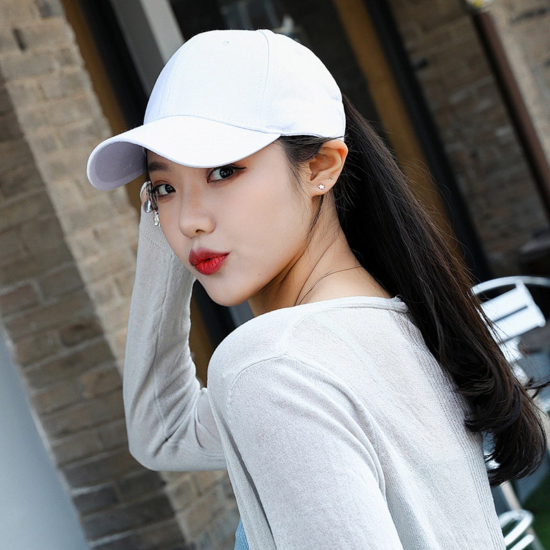 Custom LOGO high quality female adjustable  outdoor sports Ponytail Baseball Hat