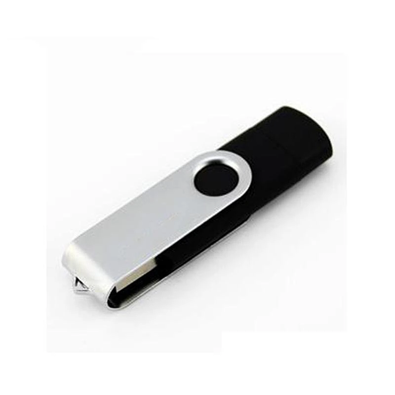 High Quality  Hot Sale custom logo 2 In 1 Swivel Flash Drive Corporate Promotional Gifts   portable  Usb Flash Drive
