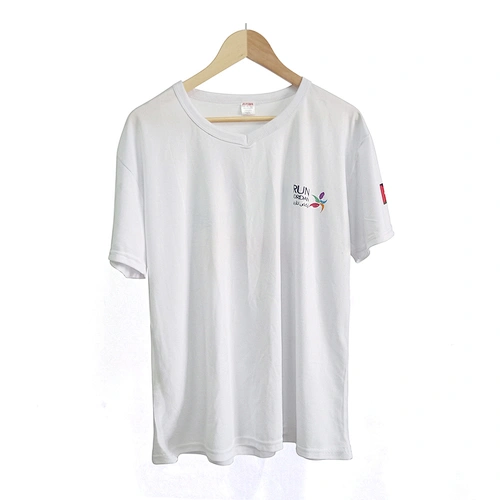 Custom Promotional activities T Shirts  Sports Running Top Tees Mens Clothing Short Sleeve Casual V Neck Quick drying Tshirt