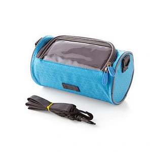 Custom cylindrical bike saddle bag waterproof touch screen bag storage of cellphone key money single-shoulder phone bag