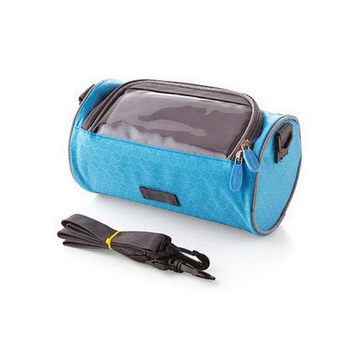 Custom cylindrical bike saddle bag waterproof touch screen bag storage of cellphone key money single-shoulder phone bag