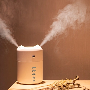 2020 hot sale High quality Double spray portable 400ml air humidifier usb rechargeable home air mist humidifier