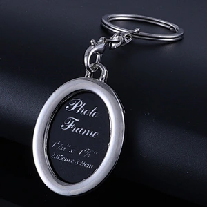 Hot sale custom Business Gift Photo Frame Shape Metal Alloy Keychain