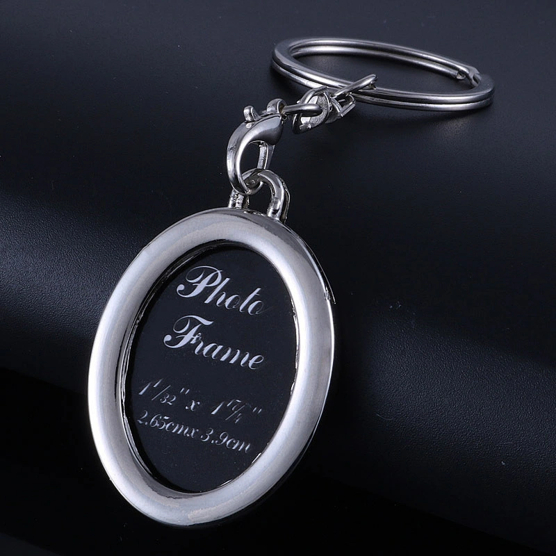 Hot sale custom Business Gift Photo Frame Shape Metal Alloy Keychain