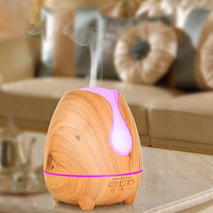 Ultrasonic 500ml wood grain romantic atmosphere essential oil humidifier aromatherapy  diffuser