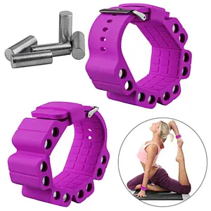 High Quality Custom logo Silicone  Ankle Wrist Strength Training Adjustable Fitness promotion gift  yoga Wristband