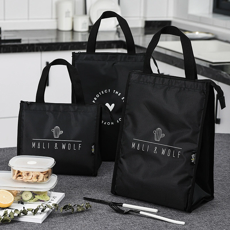 Hot sale custom polyester waterproof washable warmer cooler bag rice bags commute insulated lunch  bag