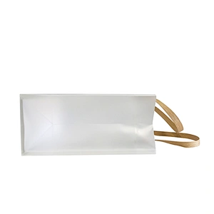 Custom Fashion Bags PP Packing Bag With Plastic Handle Portable PP Transparent promotion Gift Packaging Bag