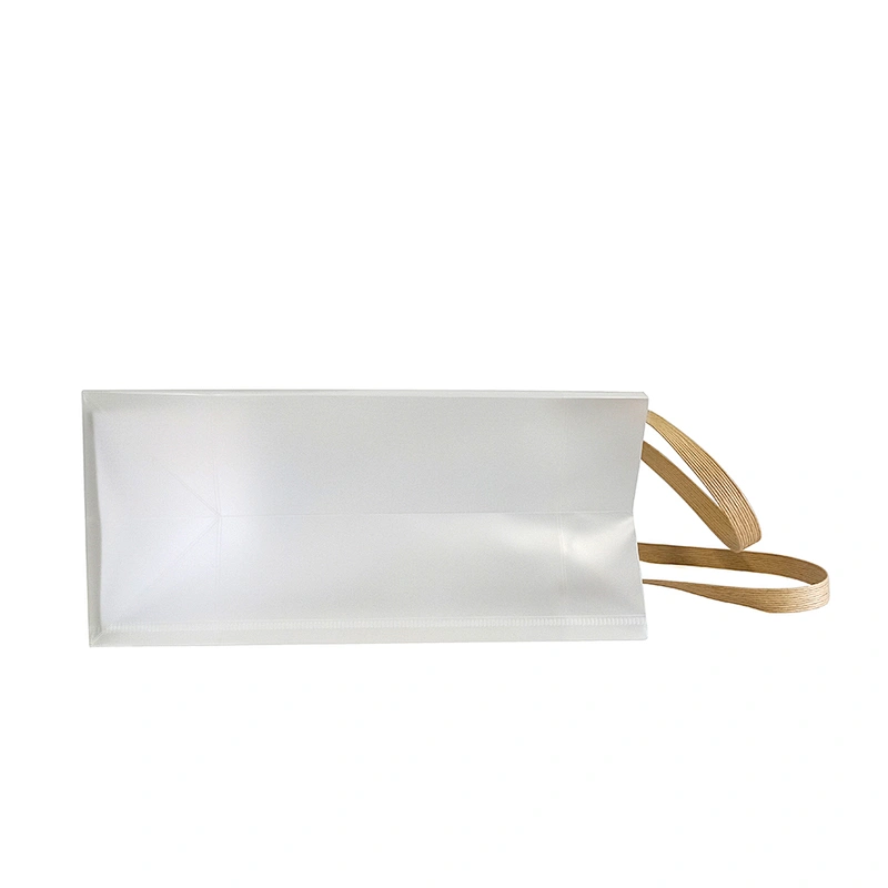 Custom Fashion Bags PP Packing Bag With Plastic Handle Portable PP Transparent promotion Gift Packaging Bag