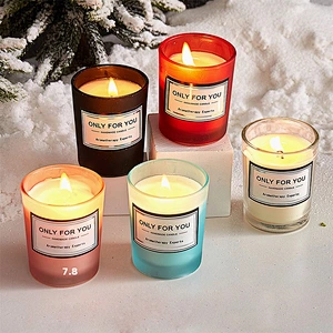 Hot sell Wholesale luxury 12 oz glass jar custom promotion home decorative scented candle jar