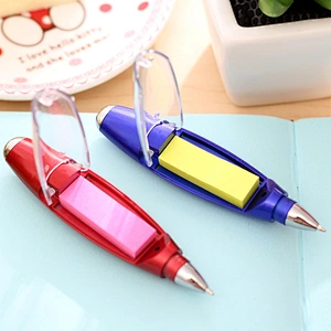 Creative custom LOGO multi-function ballpoint pen with LED light and hanging rope notepaper free gifts for clients promotion eve