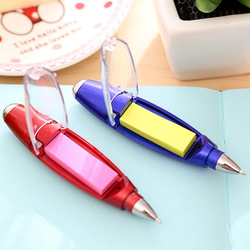 Creative custom LOGO multi-function ballpoint pen with LED light and hanging rope notepaper free gifts for clients promotion eve