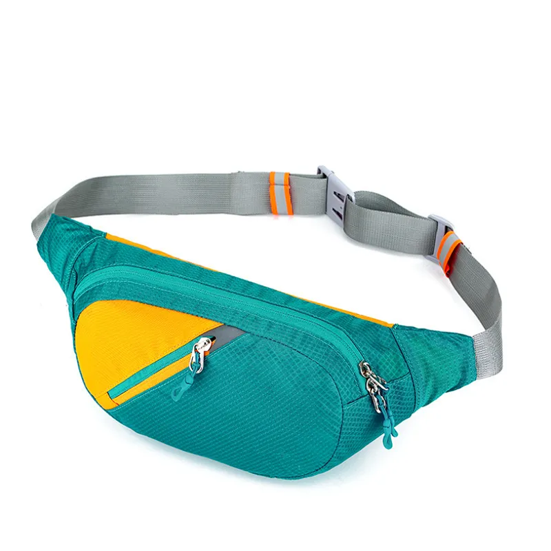 Multi functional outdoor mobile phone bag men's and women's casual sports chest bag diagonal large running fashion Fanny bag