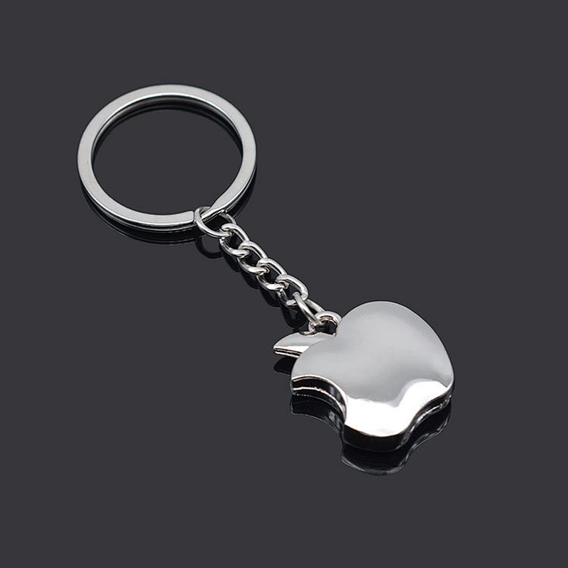 Creative Novelty Souvenir Car Trinket Key Ring Metal Apple Key Chain custom promotion gift Key Chain