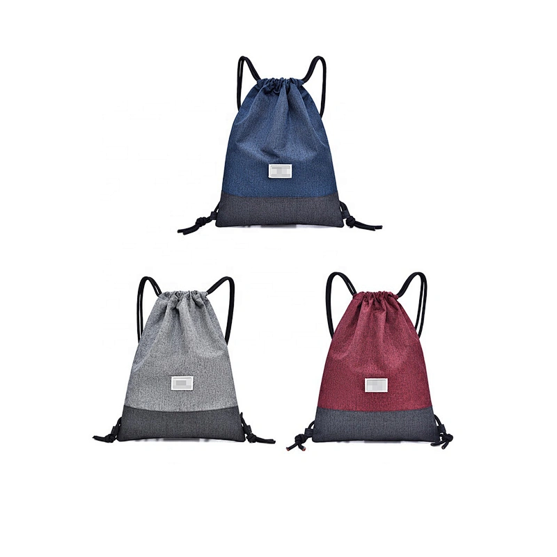 Oxford waterproof cloth backpack Student drawstring bag double shoulder ladies bag wholesale custom bundle pockets