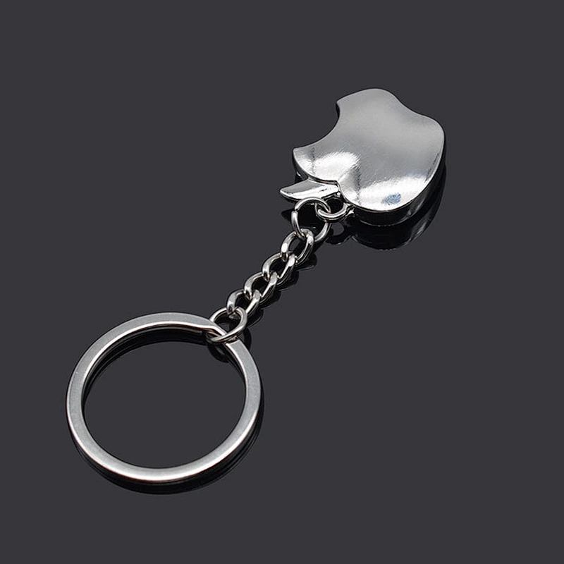 Creative Novelty Souvenir Car Trinket Key Ring Metal Apple Key Chain custom promotion gift Key Chain