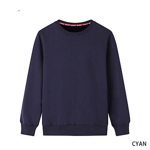 2021 high quality Fashion custom logo crewneck sweatshirt Advertising promotion blank plain pullover sweatshirts