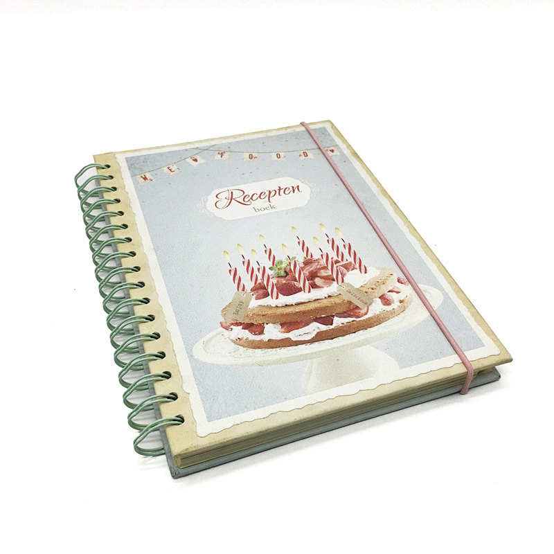 High quality personalized cardboard hardcover notebook custom  Advertisement promotion spiral hardcover notebook
