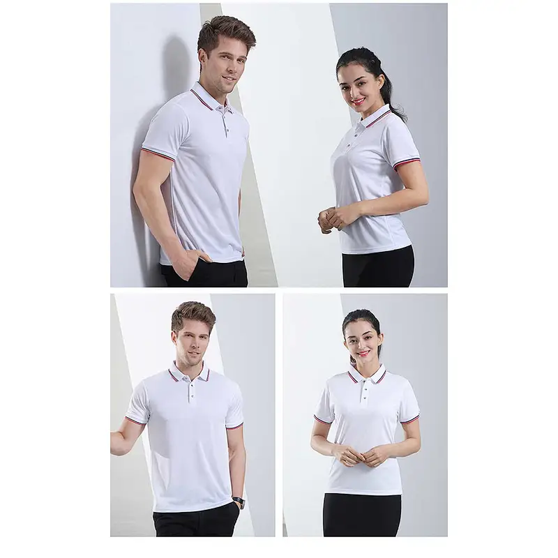 100% Cotton PIQUE breathable Men's T-shirt Custom logo/ Design short sleeve Summer unisex men and women polo shirts
