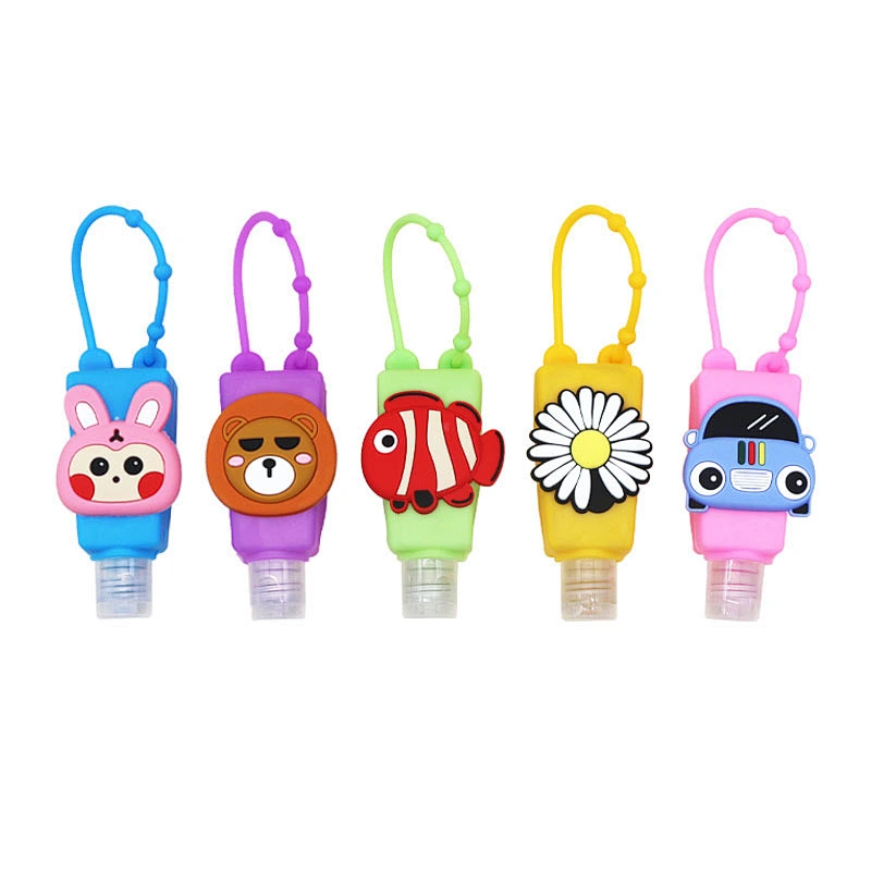 Colorful Silicone Holder 30ml Hand Sanitizer Bottle Personal Hand Sanitizer Silicone Holder