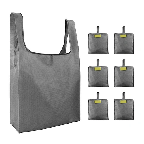 Waterproof polyester single-shoulder bag shopping bags customized LOGO outdoor travel vest folding bags