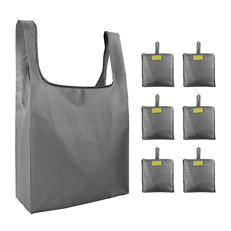 Waterproof polyester single-shoulder bag shopping bags customized LOGO outdoor travel vest folding bags