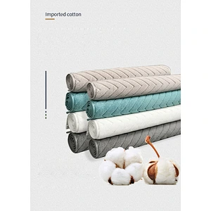 Custom High Quality Bath Mat Thick Absorbent 100% China Cotton  Non-Slip Five Star Hotel Bath Mat