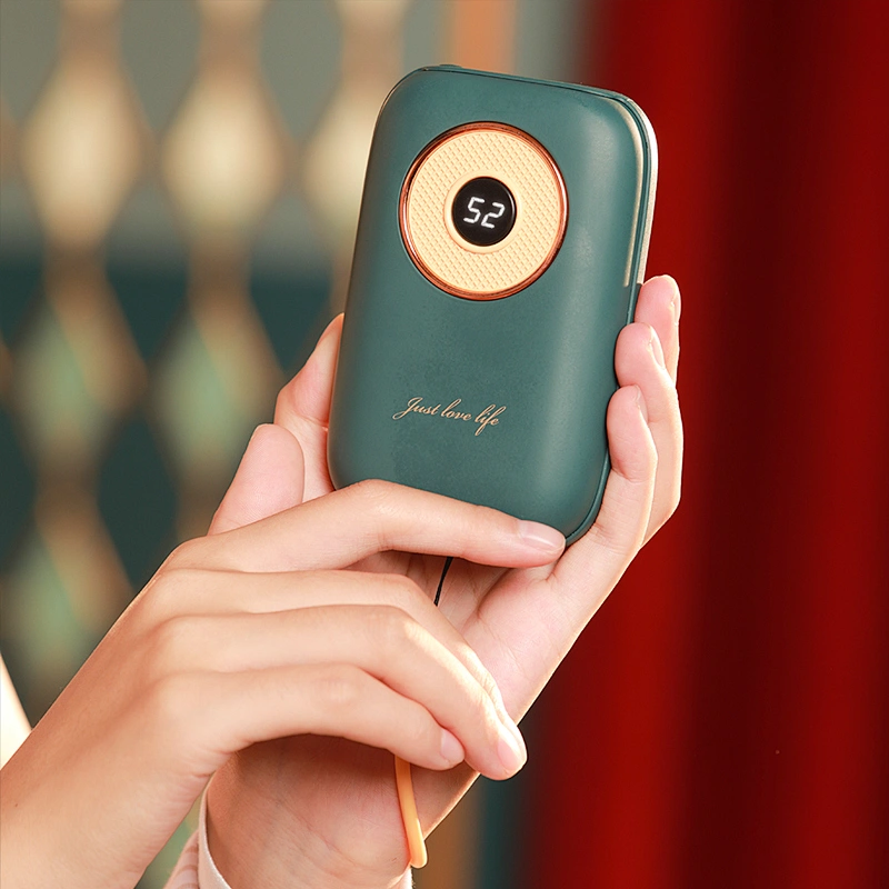2021 New arrivals winter cute mini pocket USB Rechargeable Hand Warmer portable electric power bank hand warmer