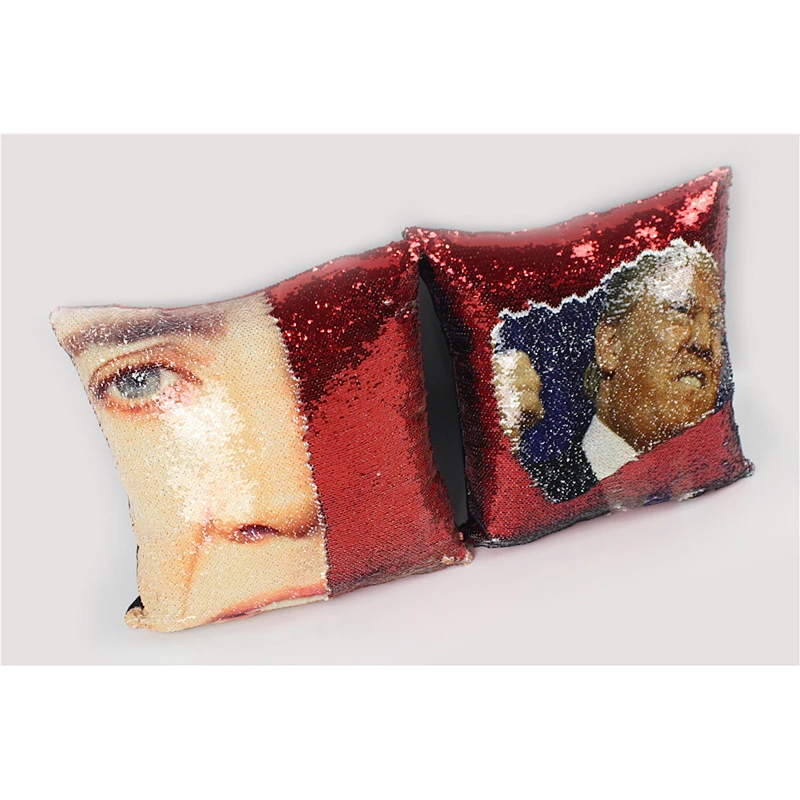 New Trump face minimalist 3D digital home sofa cushions with emoticons and sequins