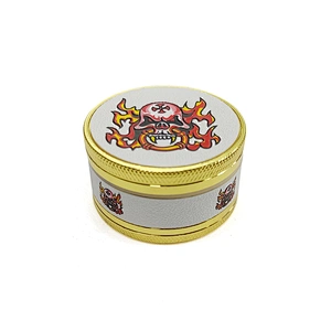 custom logo Factory wholesale Hot Sale smoking accessories tobacco herb weed grinder gold color spice Herb grinders