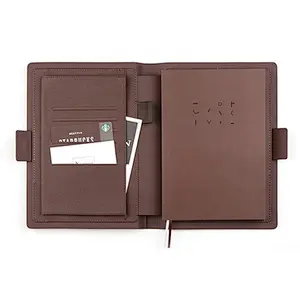 Fashion custom logo printing hot stamping embossing process innovation notepad business Multi function loose leaf notebook set