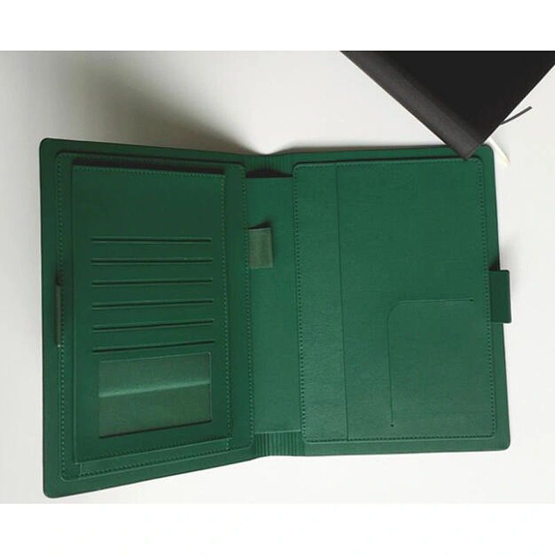 Fashion custom logo printing hot stamping embossing process innovation notepad business Multi function loose leaf notebook set