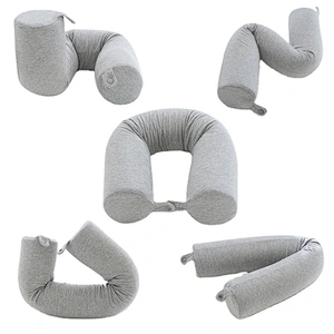 Memory cotton twist pillow bend bone u-shaped multi-functional pillow universal cylindrical neck pillow