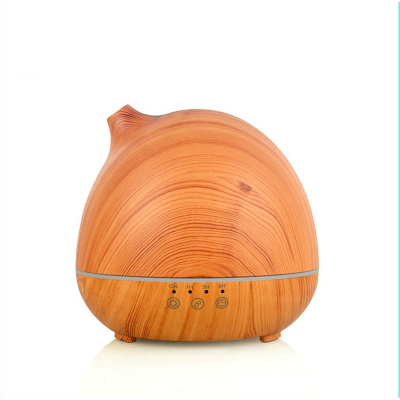 custom electronic ultrasonic aromatherapy with timer wood grain 7 colosr LED  aroma diffuser