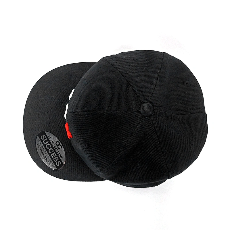Wholesale custom high quality3d embroidery hip hop snapback hat Adjustable Strap Snapback  hat