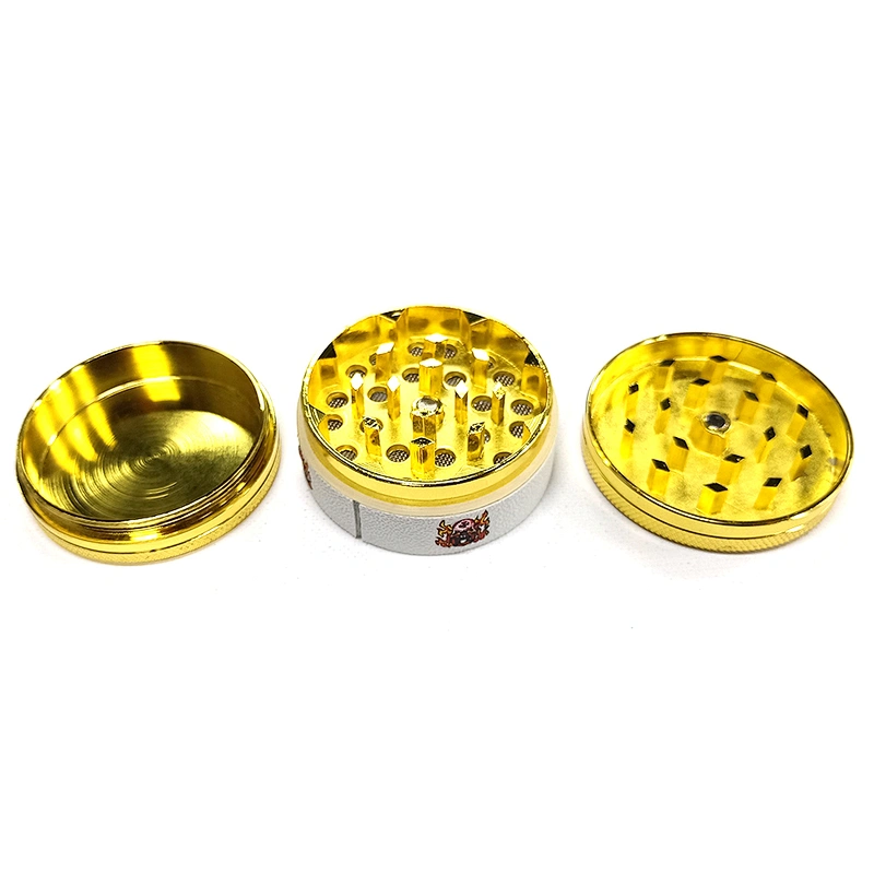 custom logo Factory wholesale Hot Sale smoking accessories tobacco herb weed grinder gold color spice Herb grinders