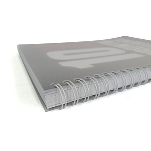 Hot sale 2021  transparent pvc cover A5 spiral Notebook  Custom  brand promotion business loose leaf notebook